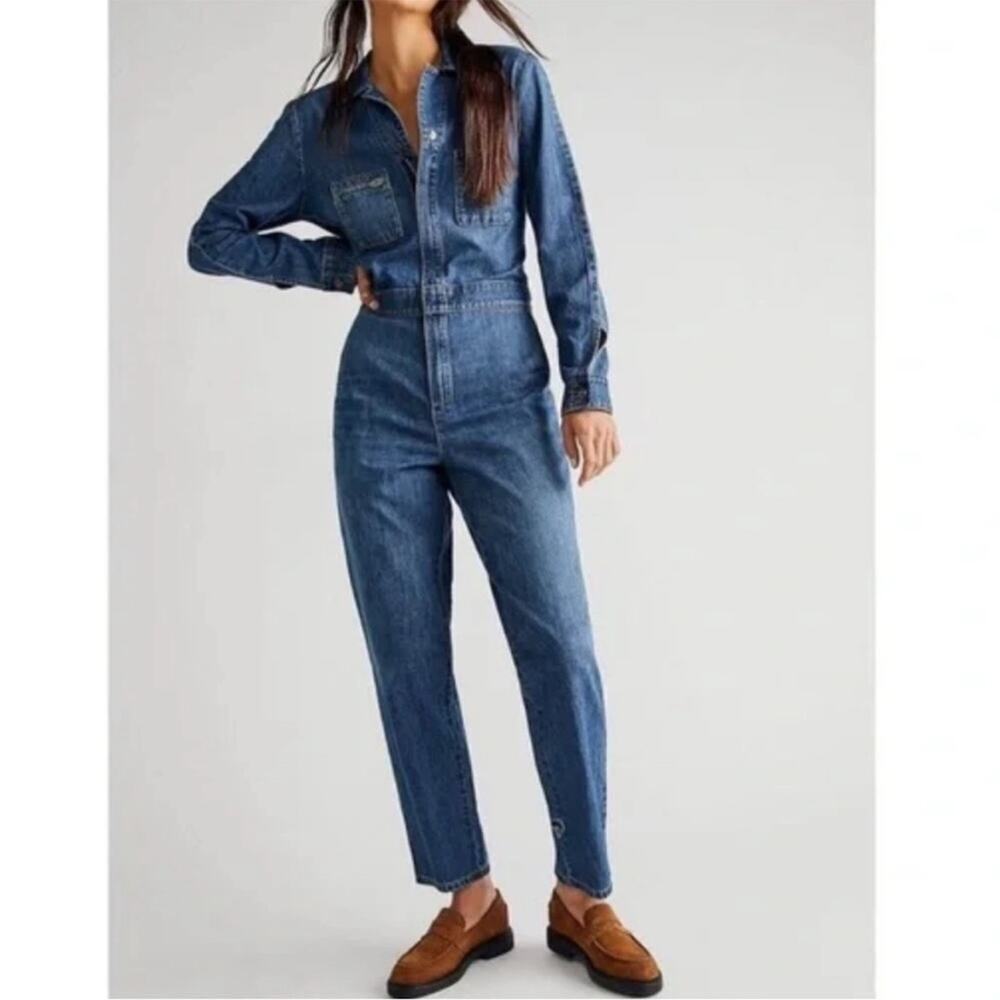 Free People x Lee modern vintage Union alls denim jumpsuit NWT small